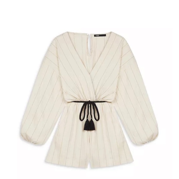 Maje Ibioli Belted Romper - Picture 4 of 12